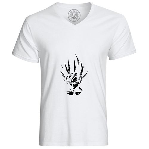 T-Shirt Homme Dragon Ball Son Goku Noir Et Blanc Anime Manga Japon