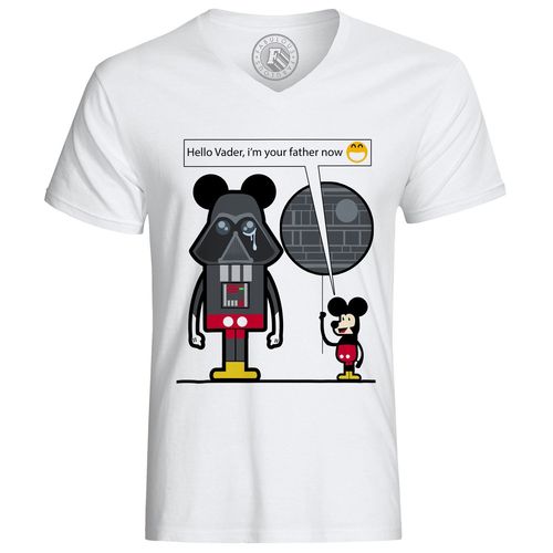 T-Shirt Homme Game Of Geek Dark Vador Mickey Je Suis Ton Père Maintenant Star Wars Disney Humour