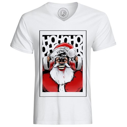 T-Shirt Homme Game Of Geek Jocker Papa Noël Joyeux Batman Menaçant Humour