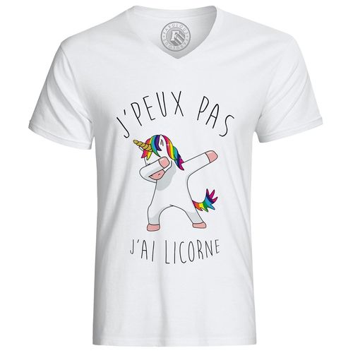 T-Shirt Homme J'peux Pas J'ai Licorne Humour Dessin Licorne Qui Dab