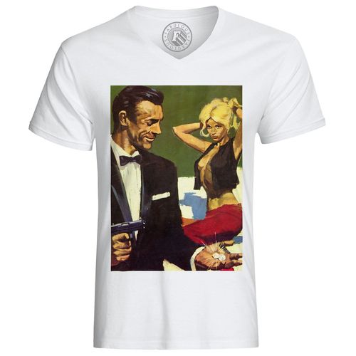 T-Shirt Homme Peinture De James Bond 007 Sean Connery Art