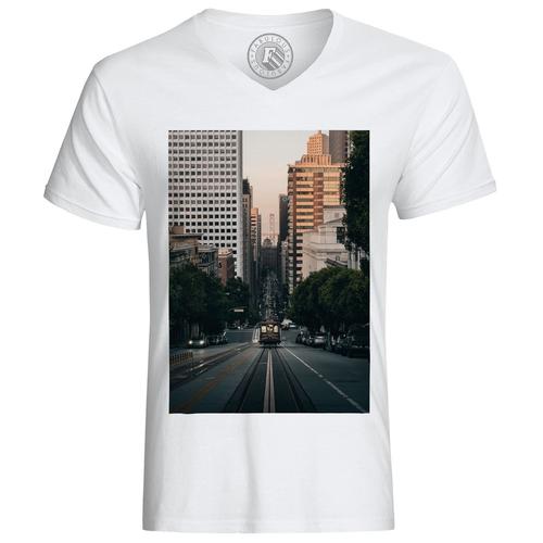 T-Shirt Homme San Francisco Tramway Boulevard Circulation