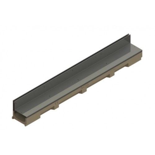 Caniveau à fente en acier acier inoxydable - hauteur 10,5cm - Self 100 ACO