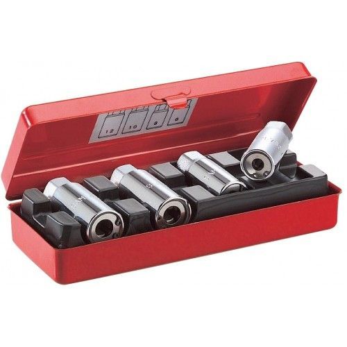 Coffret de 4 dégoujonneuses à rouleaux pour vis cassées M6 à M12 SAM OUTILLAGE