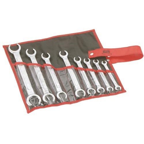 Trousse de 8 clés polygonales à tuyauter - 12 pans à tête fendue SAM OUTILLAGE
