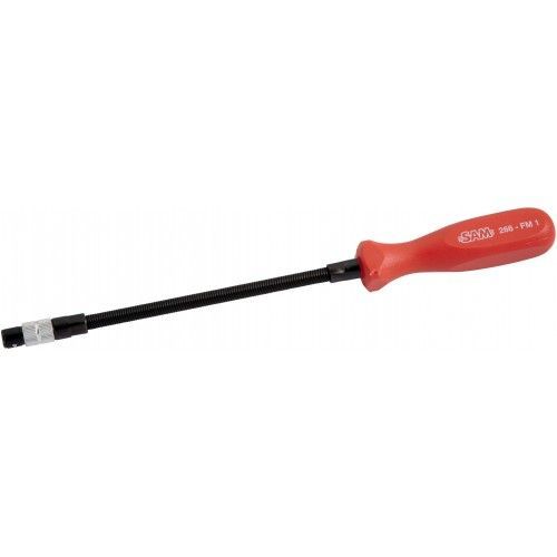 Tournevis porte-embout flexible 266-FM1 - embout 6 pans 1/4" SAM OUTILLAGE