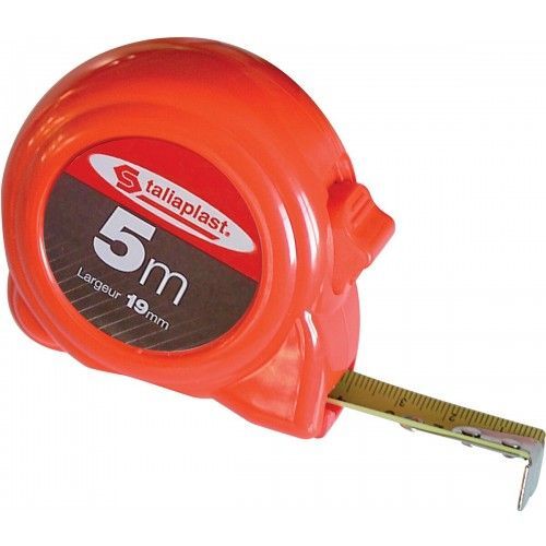 Mesure boîtier jaune fluo 19 mm - 5 m TALIAPLAST