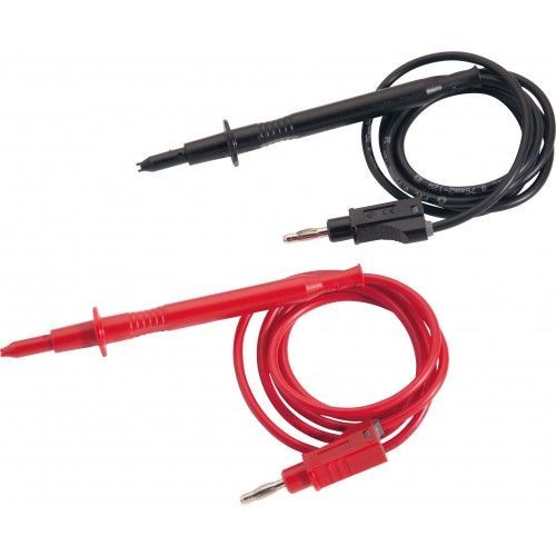 Cordon prolongateur sans pointe de touche pour pince type banane - longueur 500 mm - noir SAM OUTILLAGE
