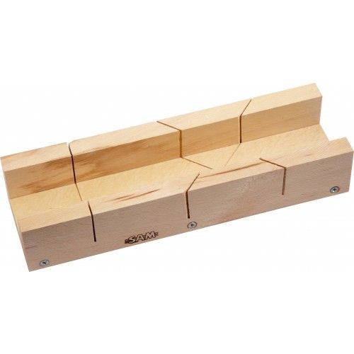 Boîte à onglet en hêtre pour baguettes et moulures 785-P-3 SAM OUTILLAGE