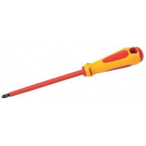 Tournevis Samsoforce Pozidriv isolé 1000V - pour électricien - PZ1 SAM OUTILLAGE