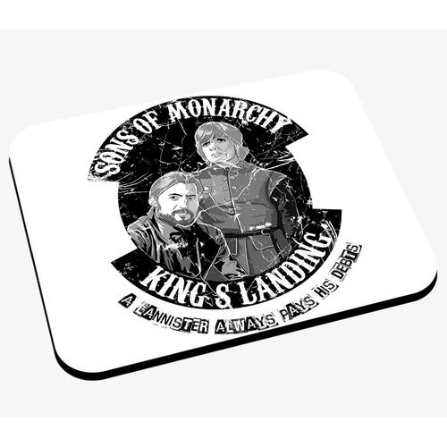 Tapis de Souris Game of Geek Sons of Monarchy Jame et Tyrion Lannister Always Pays his Debts Game of Thrones Humour