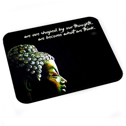 Tapis de Souris Become Citation Inspirante Anglais Bouddha Bouddhisme Bien Etre Spiritualite