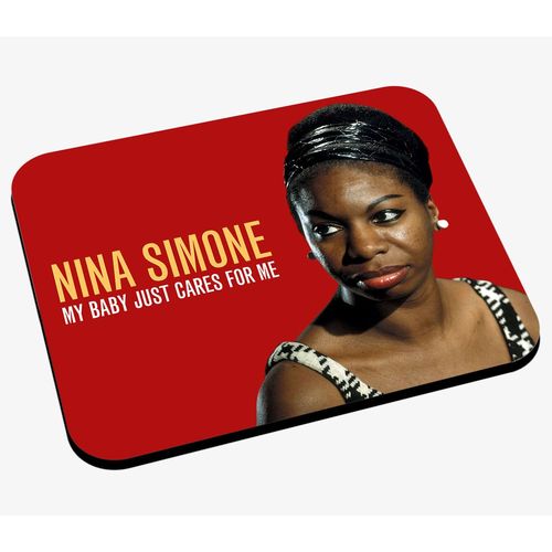 Tapis de Souris Vieille Affiche Nina Simone My Baby Just Cares For Me Musique Rétro Poster