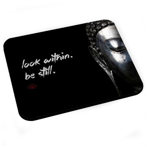 Tapis de Souris Look Within Citation Inspirante Anglais Bouddha Bouddhisme Bien Etre Spiritualite