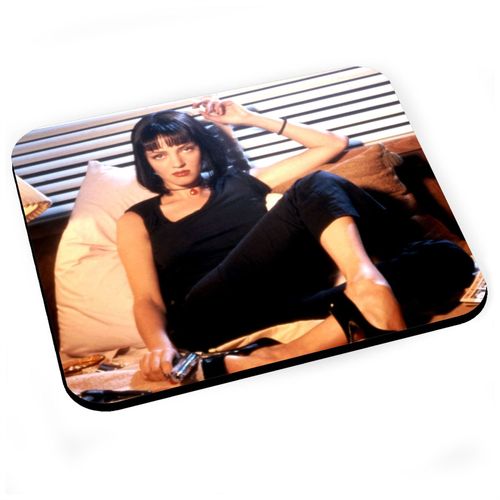 Tapis de Souris Uma Thurman Pulp Fiction Tarantino Lit Actrice Cinema