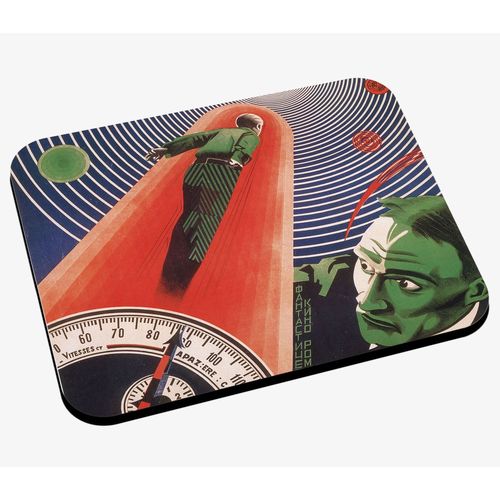 Tapis de Souris Vieille Affiche Russe de Film un Jour sur Mars Rétro Poster Cinéma Vintage