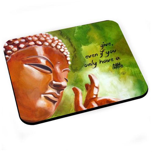 Tapis de Souris Give Citation Inspirante Anglais Bouddha Bouddhisme Bien Etre Spiritualite