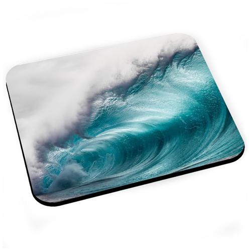 Tapis de Souris Enorme Vague Mer Ocean Eau Plongee Surf Paradie Hawai