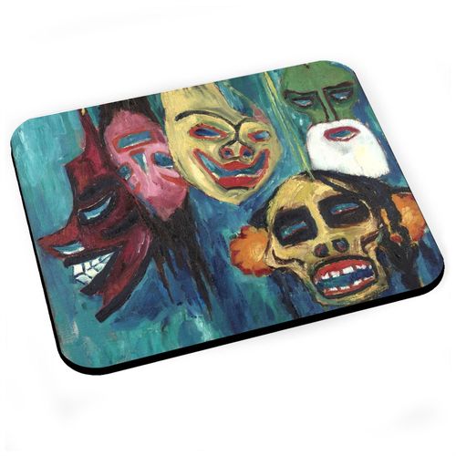 Tapis de Souris Mask Emil Nolde 1911 Peinture Masque Modernisme