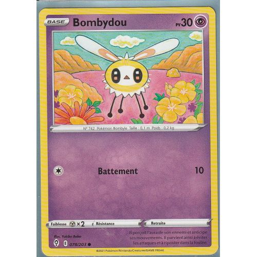 Carte Pokemon - Bombydou - 078/203 - Épée Et Bouclier 7 - Evolution Céleste - Eb7 - Vf
