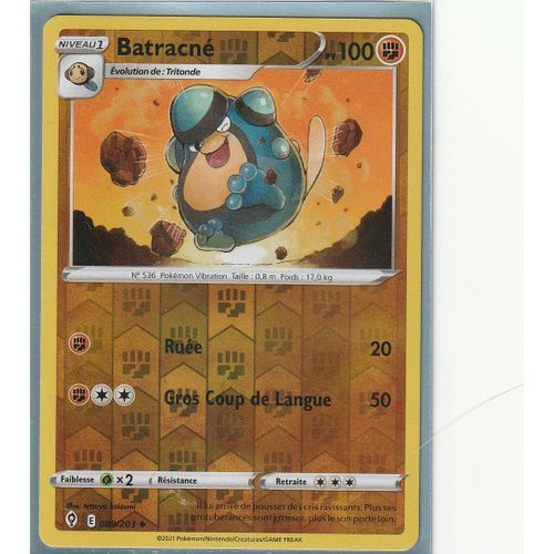 Carte Pokemon - Batracné - 089/203 - Reverse - Épée Et Bouclier 7 - Evolution Céleste - Eb7 - Vf