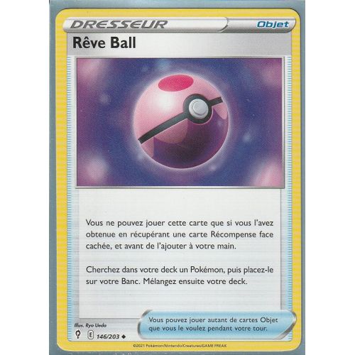 Carte Pokemon - Rêve Ball - 146/203 - Épée Et Bouclier 7 - Evolution Céleste - Eb7 - Vf