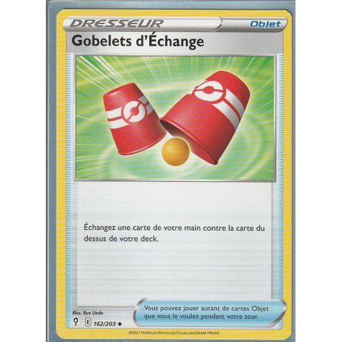 Carte Pokemon - Gobelets D'échange - 162/203 - Épée Et Bouclier 7 - Evolution Céleste - Eb7 - Vf
