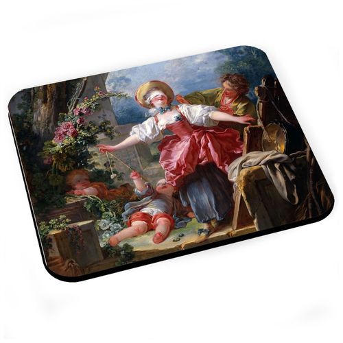 Tapis de Souris Fragonard Le colin Maillard Rococo Francais Peinture