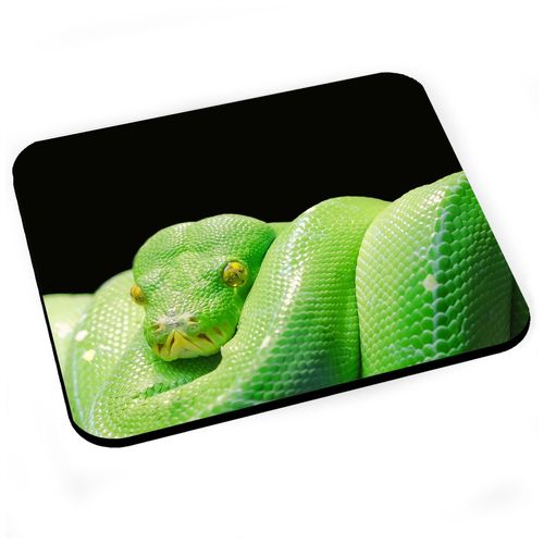 Tapis de Souris Python Vert Serpent Photo Nature Sauvage Reptile