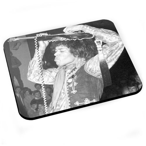 Tapis de Souris Jimi Hendrix Live Concert 70's Guitare Vintage