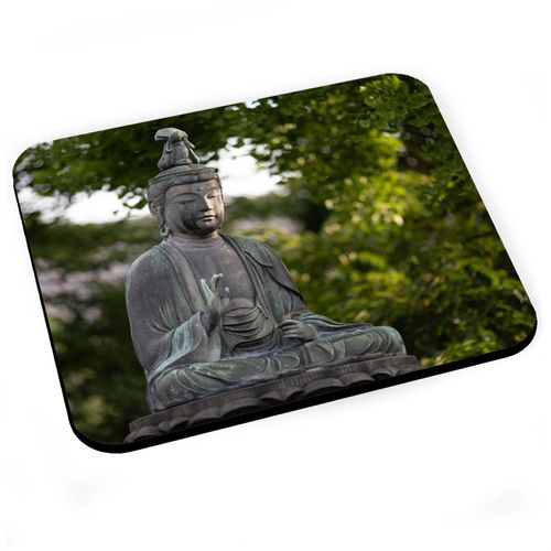 Tapis de Souris Bouddha assit en Pierre Style Thaï Vitarka Mudra Energie