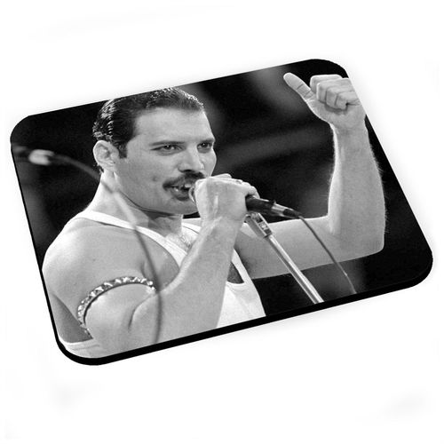 Tapis de Souris Queen Freddy Mercury Wembley Rock 80's Noir et Blanc