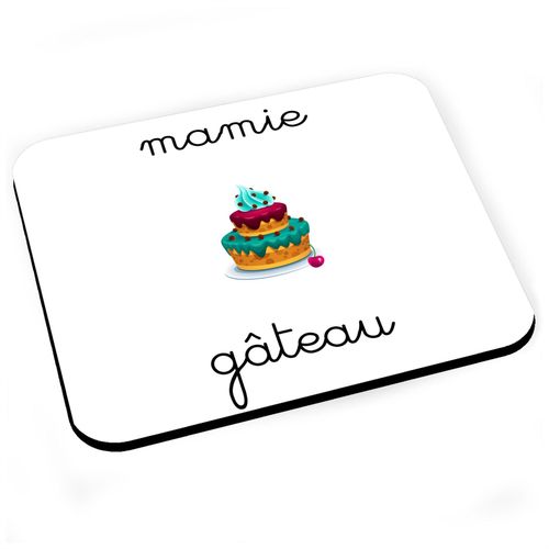 Tapis de Souris Mamie Gateau Grand Mere Douceur Super Mamie