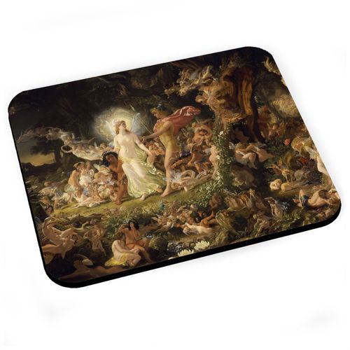 Tapis de Souris Paton La Querelle d'Oberon Peinture Mythologie Shakespeare