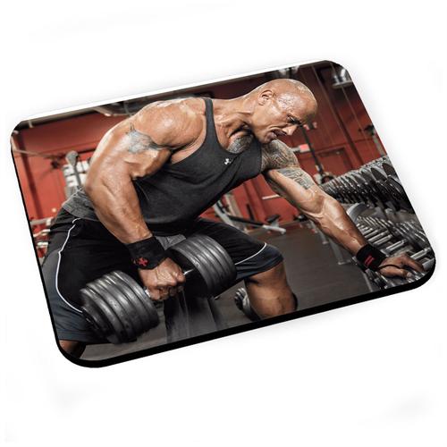 Tapis de Souris The Rock Training Workout / Motivation Sport