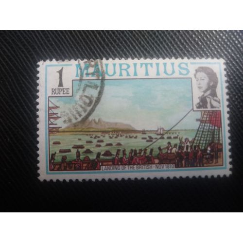 Timbre Ile Maurice Y T 459 Débarquement Des Britanniques (Novembre 1810) 1978 ( 090708 )