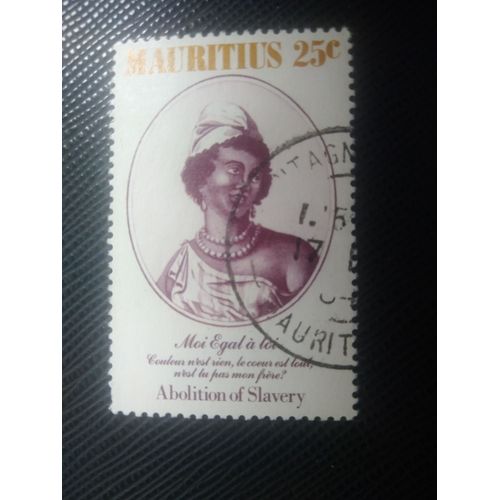 Timbre Ile Maurice Y T 607 150e Anniversaire De L'abolition De L'esclavage 1984 ( 090708 )