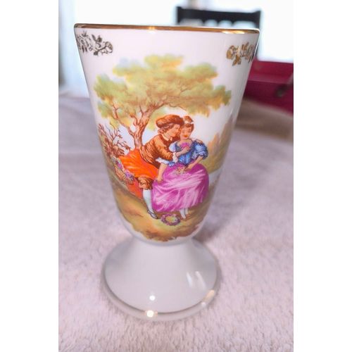 Mazagran Ancien, Scène Romantique, Porcelaine De Limoges