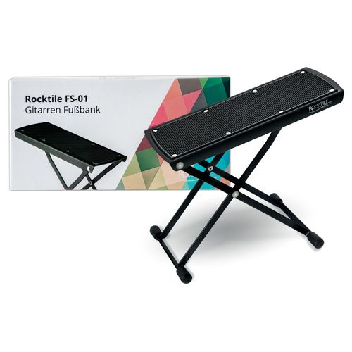 Rocktile Repose-Pied Pour Guitare Noir