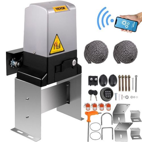 Ouvre-Porte Coulissant - VEVOR - Automatique 1497 kg 4 télécommande et contrôle APP,distance de la télécommande 70 m