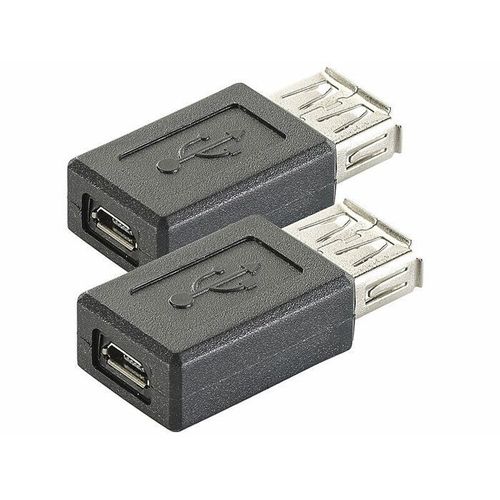2 adaptateurs USB 2.0 type A vers Micro-USB type B