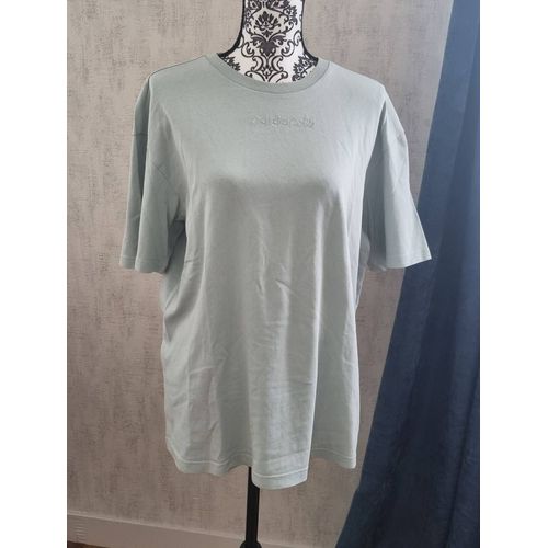 T-Shirt Adidas Manche Courte Vert D'eau Taille 38 M