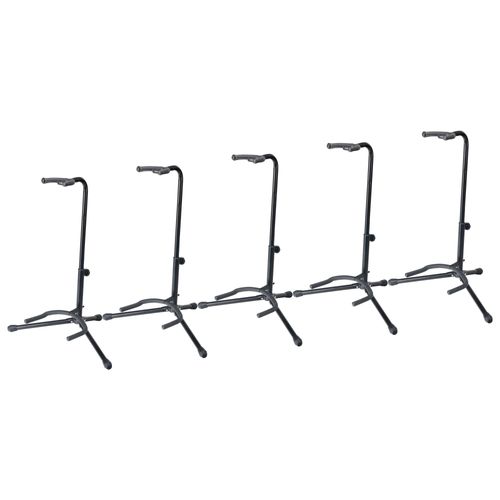 Lot De 5 Rocktile Gsn-01 Stand De Guitare Avec Support De Manche