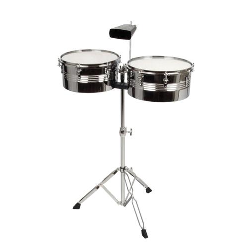 Timbales 13 Et 14 Pouces + Cencerro Classic Cantabile