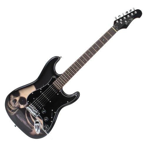 Rocktile Pro St60-Sk Guitare Électrique (Motif Crâne)