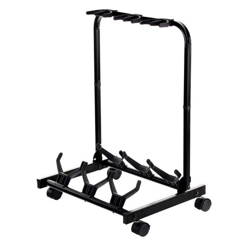 Rocktile Multistand Stand De 3 Guitares Avec Roulettes Pour Guitares E/A