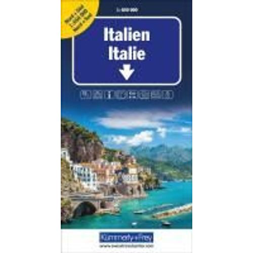 Kümmerly+Frey Strassenkarte Italien Nord+Süd 1:650.000