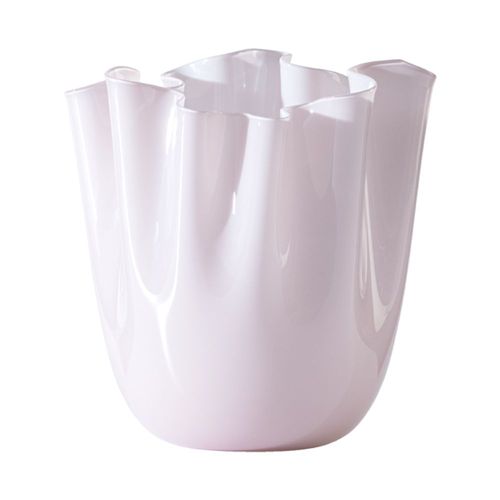 VENINI Vase Fazzoletto Rose Poudre H 31 cm