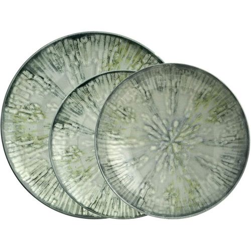 Sambonet Arthur Krupp Jeu De 12 Assiettes Fusion Grey
