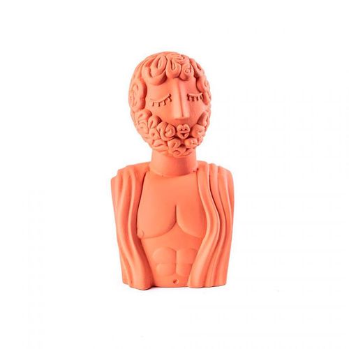 SELETTI Magna Graecia Buste en Terre Cuite d'Homme